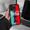 Hot C-Coca Drinks C-Cola Silicone Soft Phone Case For IPhone 17 16 15 14 Plus 13 12 Mini 11 Black Cover