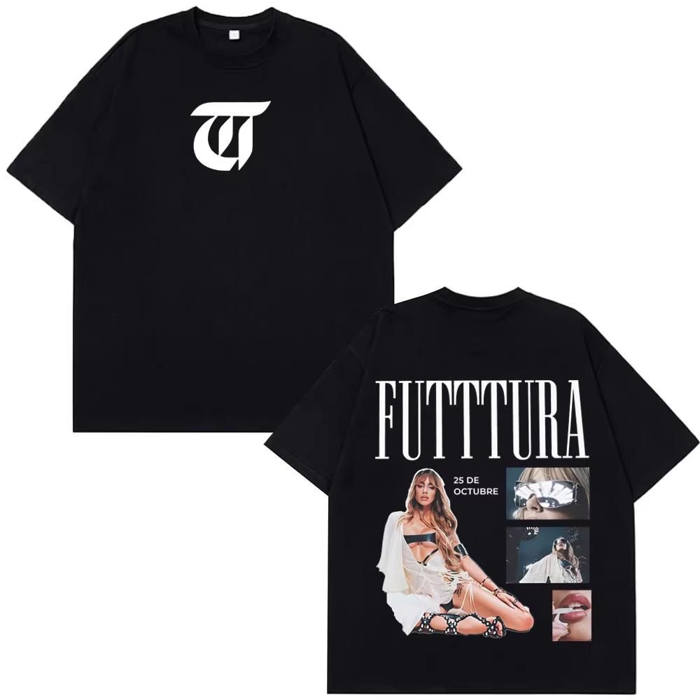

Singer TINI STOESSEL Futtura Album 2026 Tour Vintage Tees Men Women Hip-hop T-shirts Harajuku Cotton Casual T-shirts Streetwe... 5XL різнокольоровий