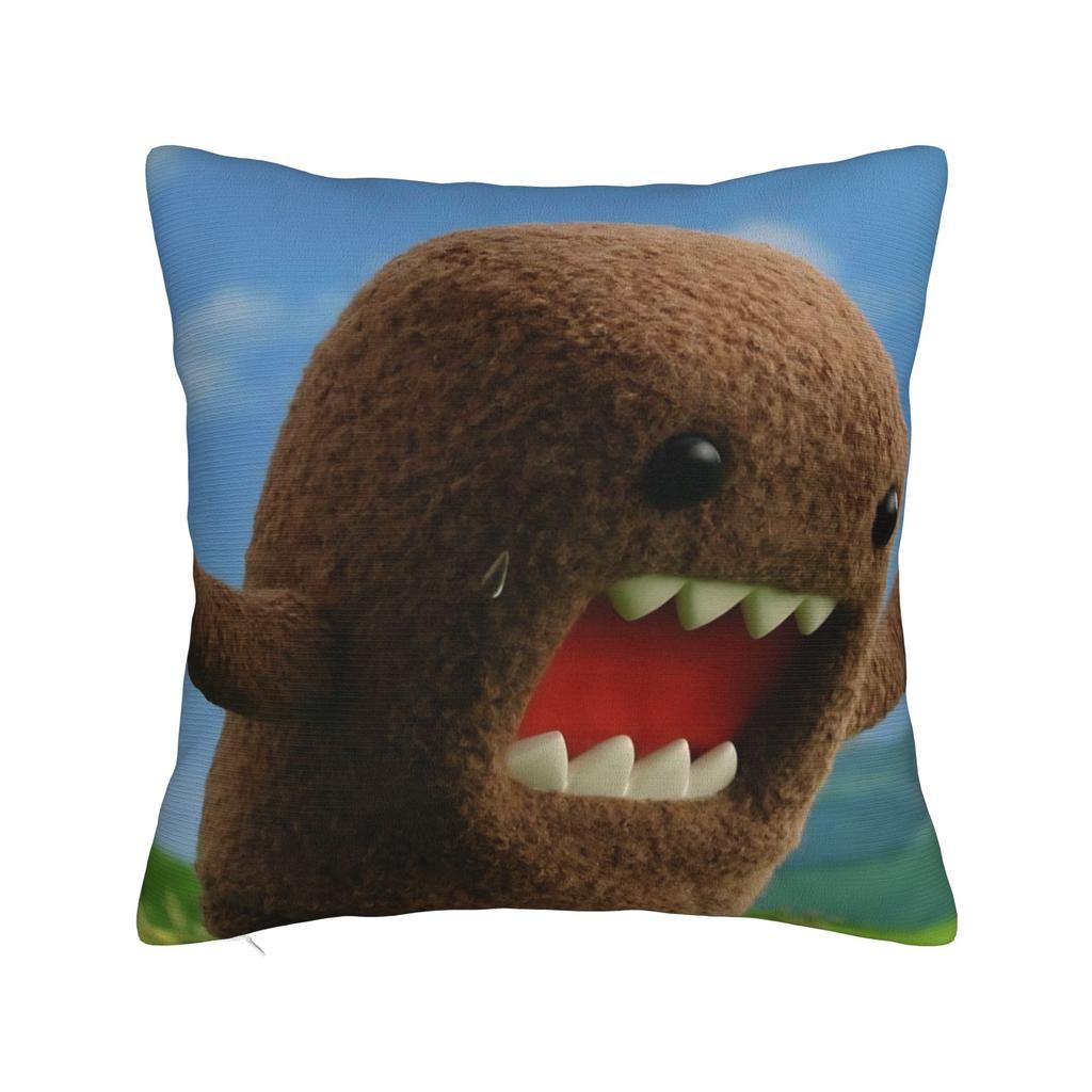 Domo Kun Pillowcase Merchandise Printing Cushion Cover Decorative Pillow Case Cover Living Room Multi Size