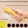 Pet Grooming Tool For Removing Floating Hair Cat Hair Remover Brush Cat Brush With Cat Teaser Sticks and Laser Toys  Pet Brush
