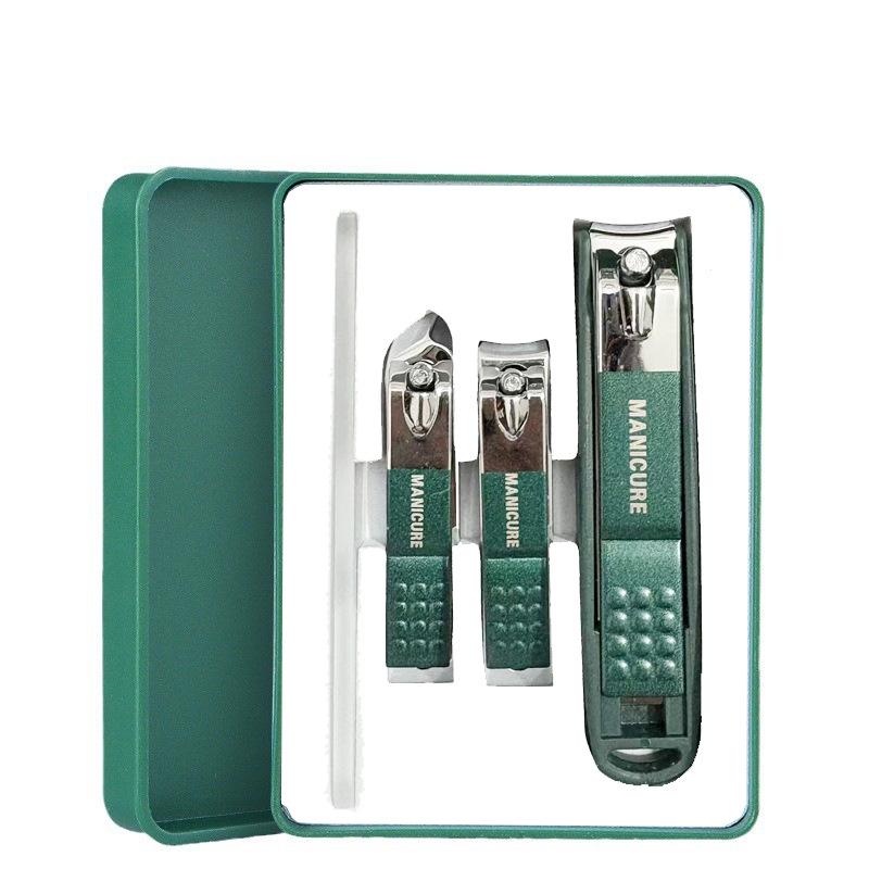 5-Piece Stainless Steel Nail Clipper Set: Anti-Splash Manicure & Pedicure Tools