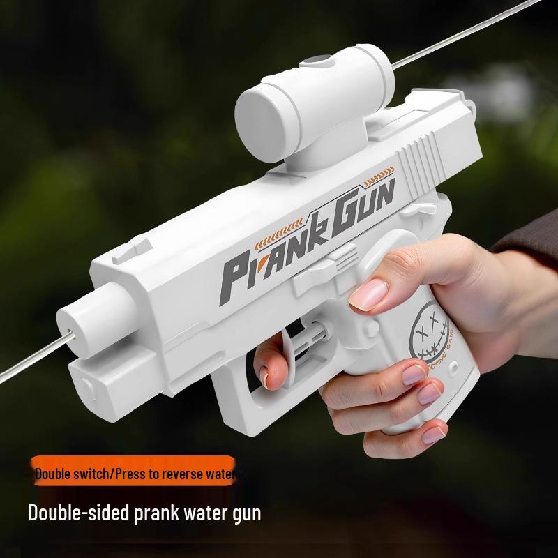 Quirky Double-Sided Squirt Gun: Reverse Spray Toy for Fun Water Pranks