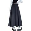 Women's Skirt Autumn and Winter New Pleated Skirt Suit Thickened Sweet Style Skirt High Waist Slim A-line Mid-length Skirt