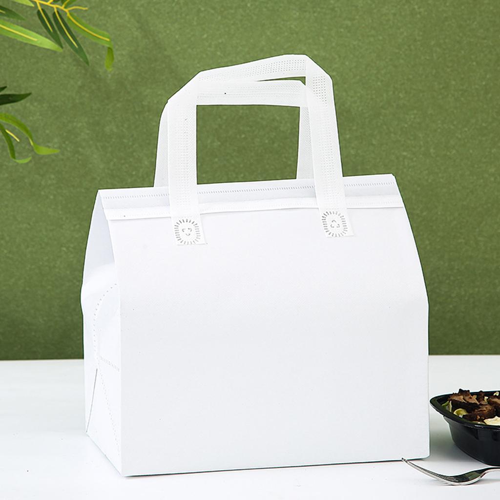 Tragbare Lunchtasche aus Vliesstoff für den Außenbereich, mit verdickter Aluminiumfolie, isolierte Picknicktasche zur Lebensmittelaufbewahrung, Bento-Liefertasche für die Arbeit