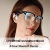 AI-Enhanced Wireless Bluetooth Glasses: Real-Time Conference Translation In 100+ Languages, Music Streaming, and Call Functionality.