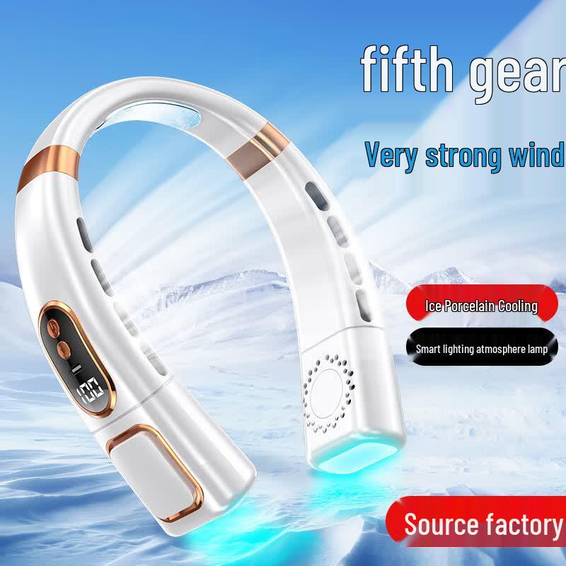 Portable Bladeless Neck Fan CN plug (adapter included)