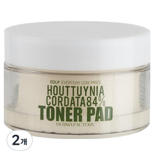 

Dermafactory EDLP Heartleaf 84% Toner Pads 150mL – 30 Pads × 2 Packs (Total 60 Pads)