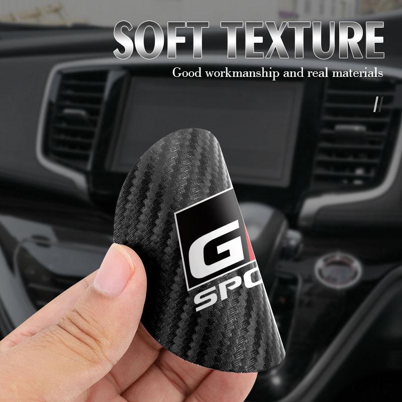 2PCS Car Coasters Leather Water Cup Mat Auto Accessories For Toyota GR SPORT RAV4 Prius Corolla Yaris Crown Auris CHR Camry RT2