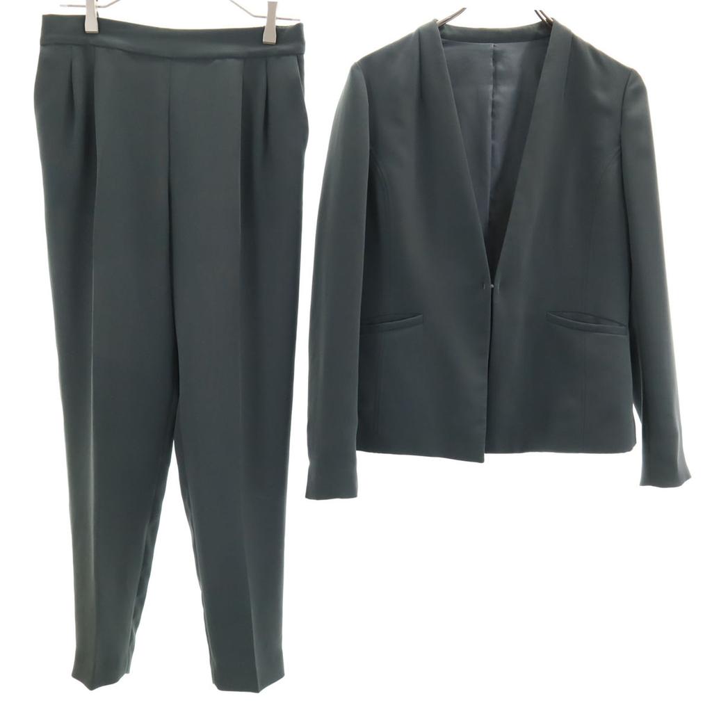 Green Label Relaxing UNITED ARROWS Open Color Pants Suit Setup 40 Women Used