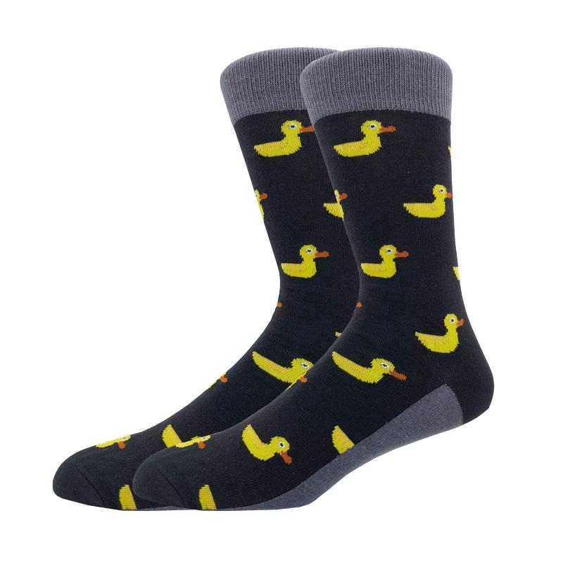 Modă Bărbați Toamnă Iarnă Șosete Skateboard Fericit Creativ Pinguin delfin rechin koala Șosete Noutate Echipaj Amuzant Șosete Bărbătești