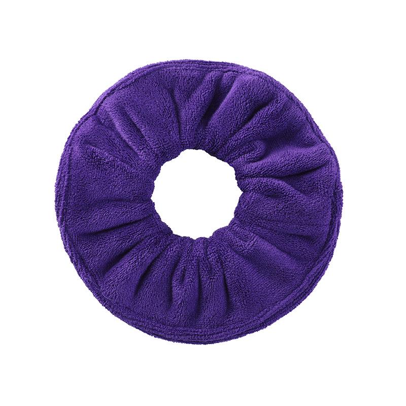 Retro European-American Microfiber Plush Towel Scrunchie for Face Washing & Makeup