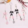 Eye Catching Heart Bear Key Chain Pendant Butterfly Knot Key Rings for Phones