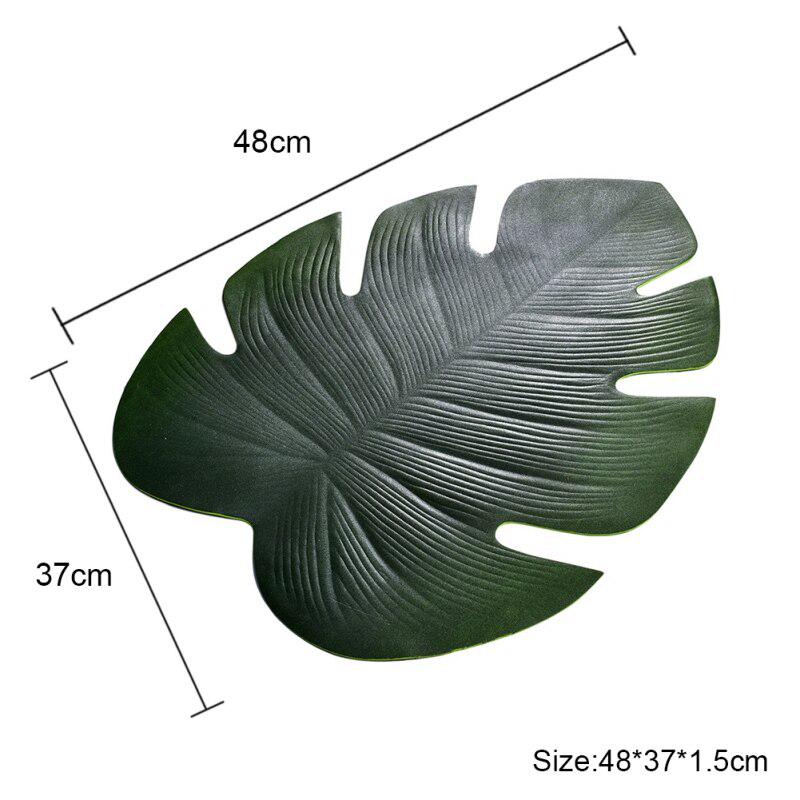 Küchen-Tischset Blätter PVC Esstischmatte Bremsbeläge Schüsselunterlage Untersetzer Wasserdicht Tischdeko Pad Rutschfestes Tischset Werkzeug