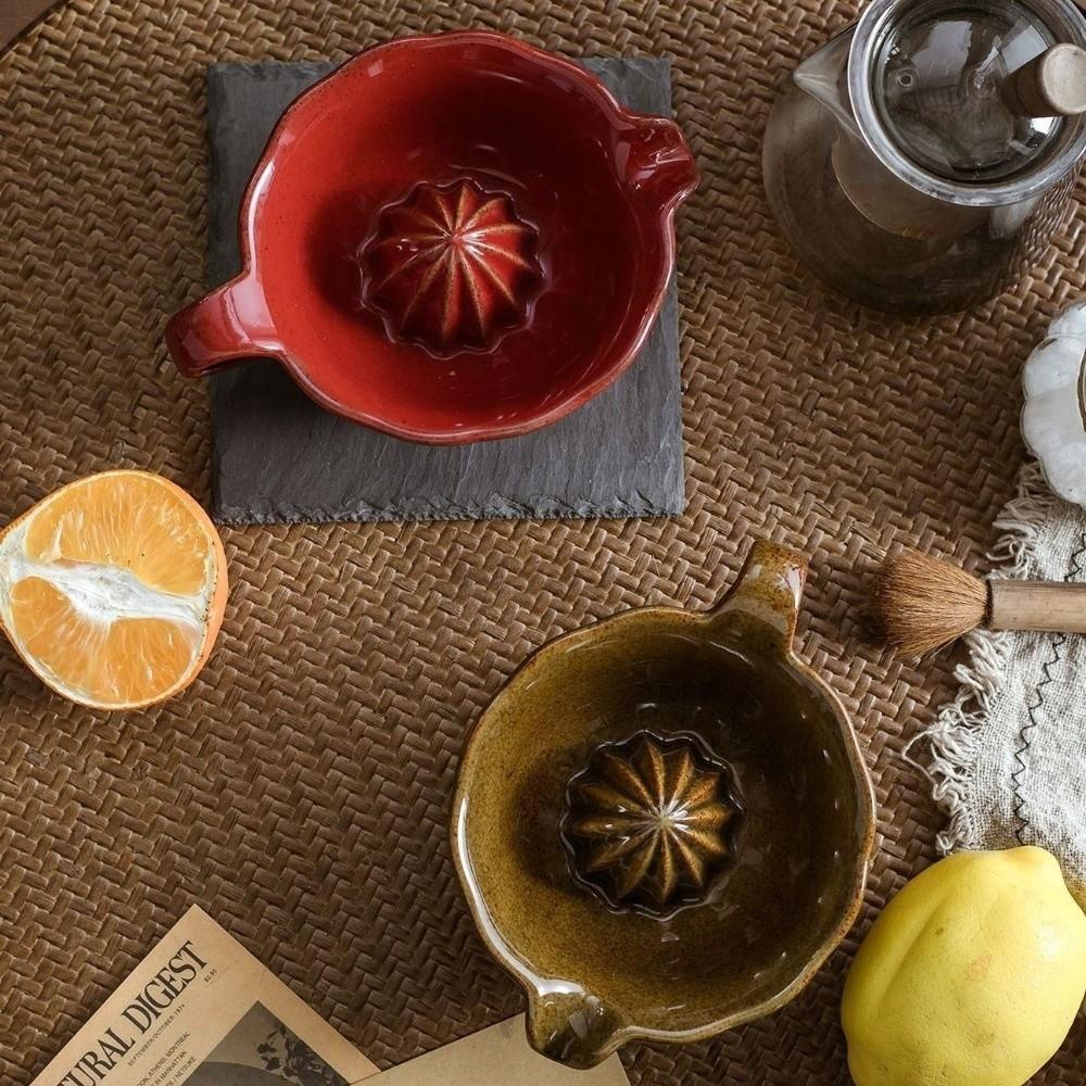 Non-Slip Ceramic Citrus Juicer Japanese Lemon Orange Squeezer Food Grinder Fruit Juice Making