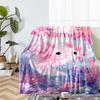 Custom Name Axolotl Theme Printed Blanket - Perfect for Couch, Bed, Travel & Outdoor Use | Machine Washable, Cozy & Durable.