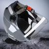 1 Piece Men Woman Electric Riding Lens Helmet Motorcycle Double Mirror Helmets Four Seasons Ventilation Adjustable Safety Helmet