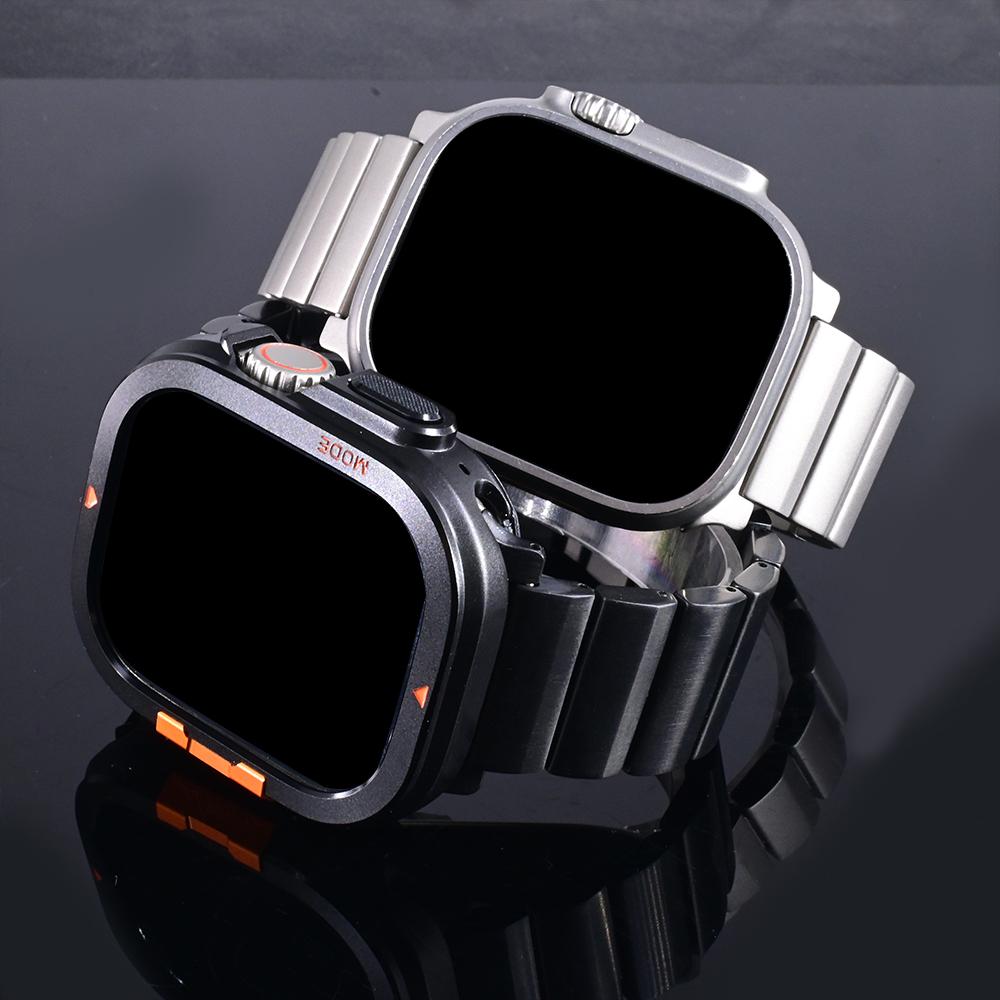 Cinturino da Uomo in Titanio per Apple Watch Ultra 3 2 49mm Serie 11 10 46mm 9 8 7 45mm Braccialetto in Metallo Business per iWatch 6 SE 44mm