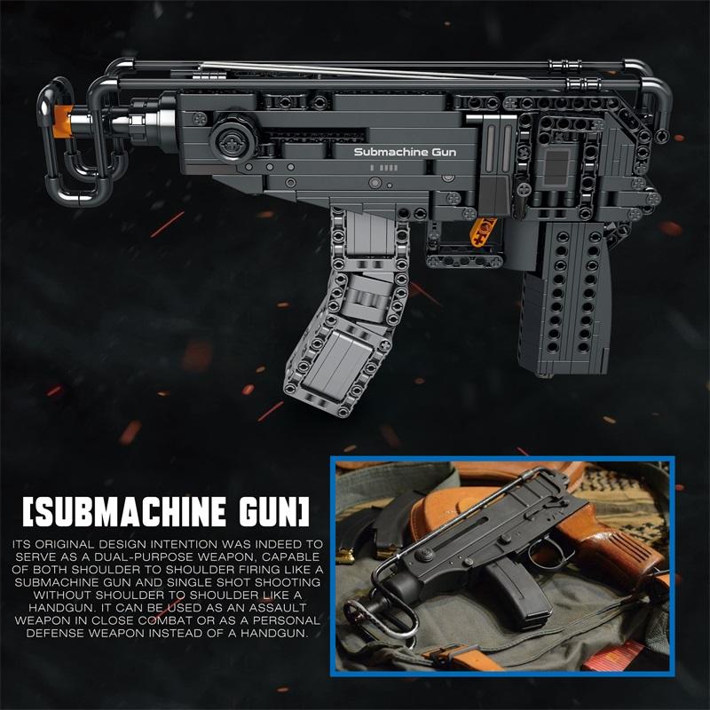 Non-Toxic 518Pcs Scorpion Pistol Building Block Military Army Weapon Moc Gun Model Bricks Children Diy Assemble Toys Children Holiday Gifts