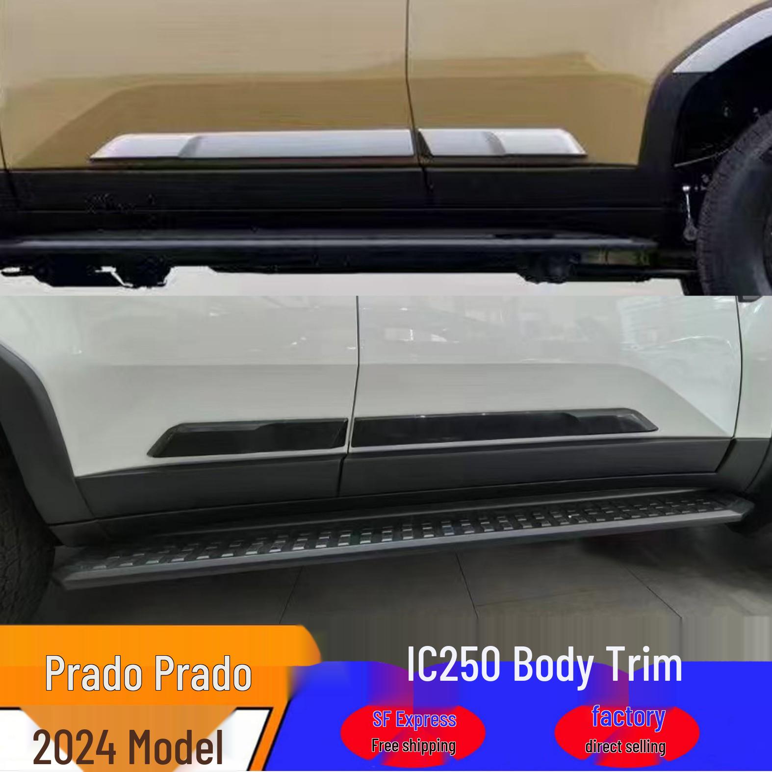 

24 New Prado Body Trim: LC250 Door Anti-Collision & Scratch Protection Strip TA-24PR20 (Front Left/Front Right) чорний