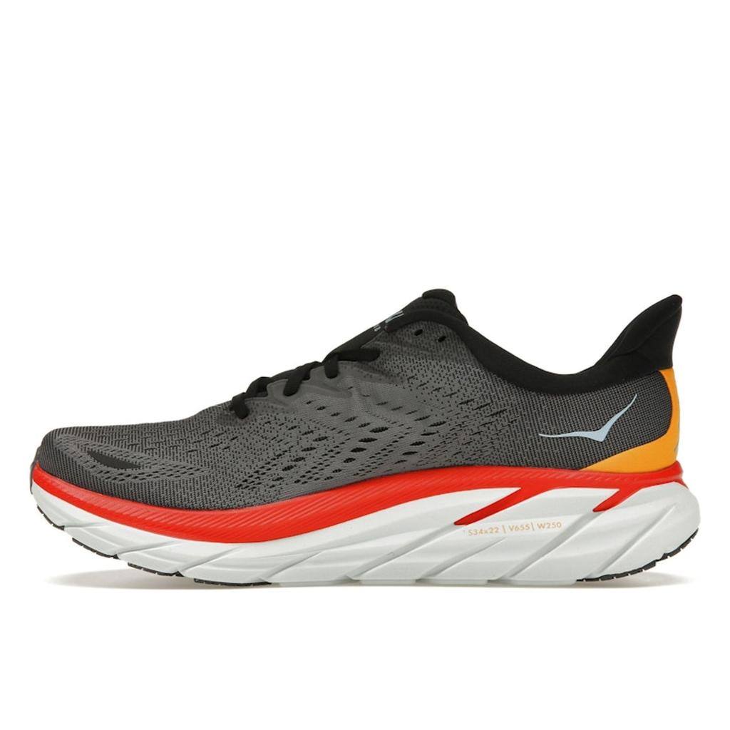 HOKA Clifton 8 Anthracite Castlerock Men Sneakers Grey 1119393-ACTL
