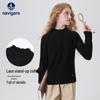 Navigare Maglione lavorato a maglia con colletto alto in pizzo per bambina
