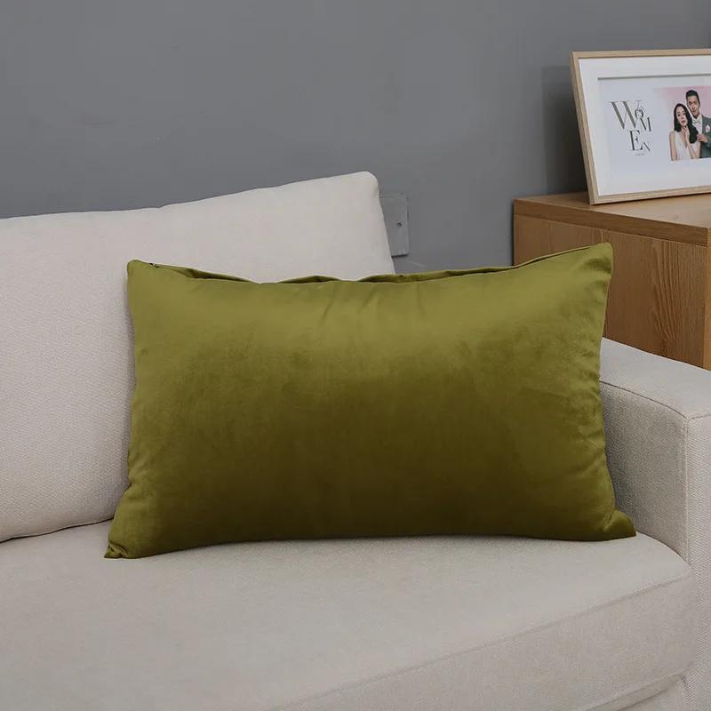 30X50/40X60/60X80CM Velvet Rectangular Throw Pillow Cover Large Size Waist Cushion Cover Decor Home Decorative Pillowcase