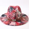 New European and American style letter printing fashion top hat men's and women's fashion jazz hat sunscreen sun hat