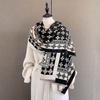 Warm Thickened Scarf For Women 65*185Cm Long Tassel Pashmina Shawl Faux Cashmere Warps Autumn Winter Blanket For Women Men