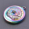 5pc Fashion Love Evil Eyes Colorful Stainless Steel Pendant Handmade Pendants Necklace Materials DIY Sword Accessories Findings