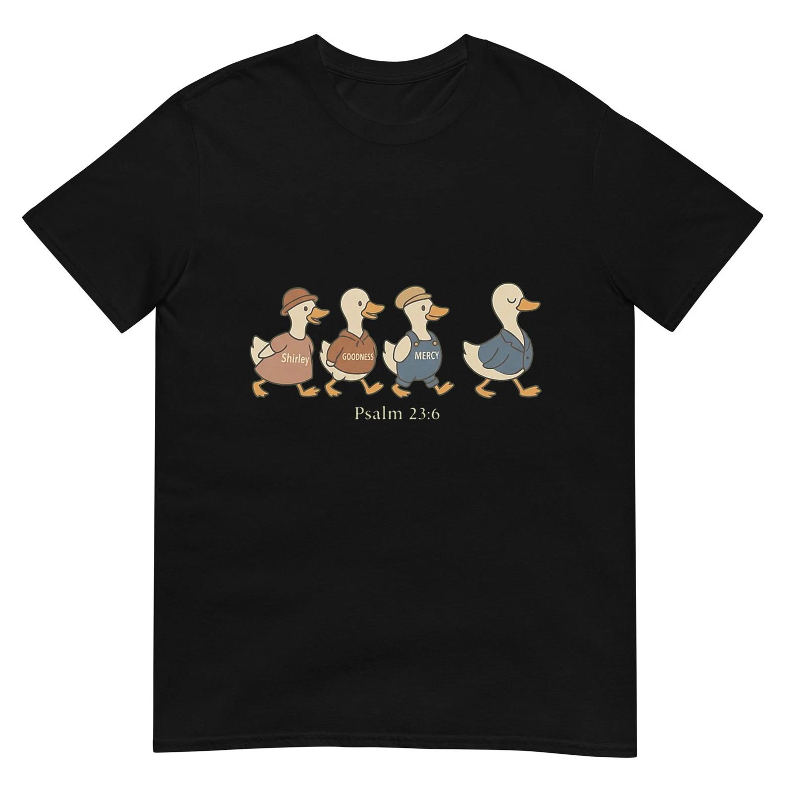 Surely Goodness Mercy Psalm 236 Goose Christian Faith T-Shirt 2XL
