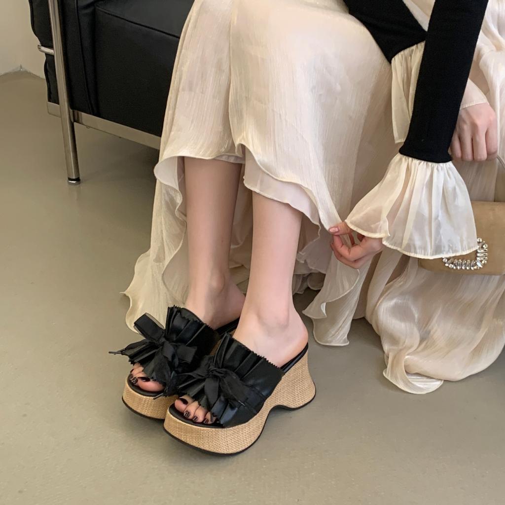 Women's Wedge Heel Bowknot Outdoor Wear Sandals - Perfect for Daily Wear