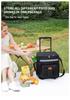 Available Large Capacity Portable Insulated Cooler Bag with Pull Rod for Fresh-Keeping and Outdoor Activities