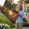 250 Years of Freedom Commemorative Flag Featuring Eagle and Cross Design Celebrating 1776 to 2026 Anniversary Suitable for Indoor Outdoor Display