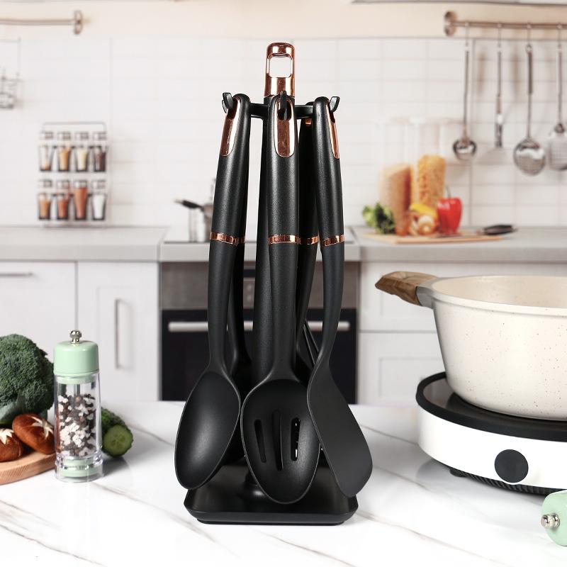 Cooking Nylon Kitchenware Set Non-stick Pan Special High Temperature Resistant Cooking Shovel Spoon Egg Beater Kitchen Supplies