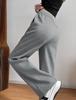 2025 Korean Fashion Women's Slimming High-Waisted Straight-Leg Pants for Autumn/Winter