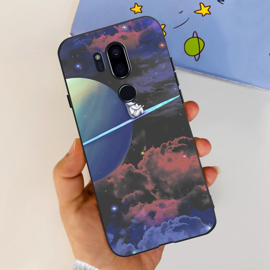 Para LG G7 thinQ Funda G710EM LM-G710 G710 Cubierta Pintada de Lujo Fundas de Teléfono de Silicona Suave Para LG G7 ThinQ Cubiertas Traseras 6.1'' Parachoques