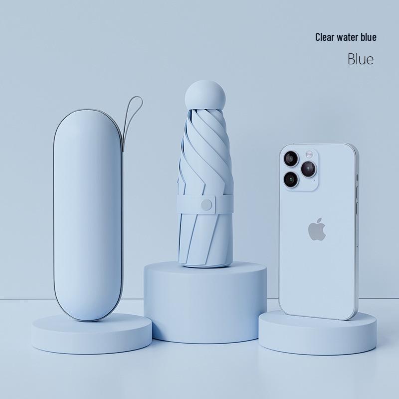 Women's Mini Pocket Folding Umbrella - High-End Sunscreen & Sunshade, Rain or Shine