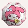 My Melody, Strawberry Automatic Opening and Closing Parasol Compact Travel Umbrella with 8 Ribs for Women and Men Ideal Birthday/Christmas G