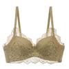 Sexy Pure Lace Small Breasts Gather and Lift the Chest To Prevent Sagging, Not Empty Cup, No Steel Ring Bra Set.
