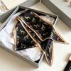 French retro polka dot long silk scarf women's spring and summer fashion temperament versatile high-end scarf headband streamer belt