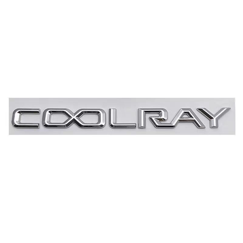 

COOLRAY letter badge car stickers For coolray refitted black personalized logo rear boot label trunk side door parts срібний
