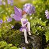Flower Fairy Ornaments, Beautiful And Fine Carving Figurines, Resin Sculpture for Home Patio Balcony Garden