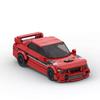 Building Block Lancer EVO 8 Grid Car Boy Assembled Building Block Toy Car Model
