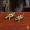 Retro Brass Tortoise Ornament Statue Metal Animal Sculpture Home Office Decoration Ornament Tea Pet Crafts