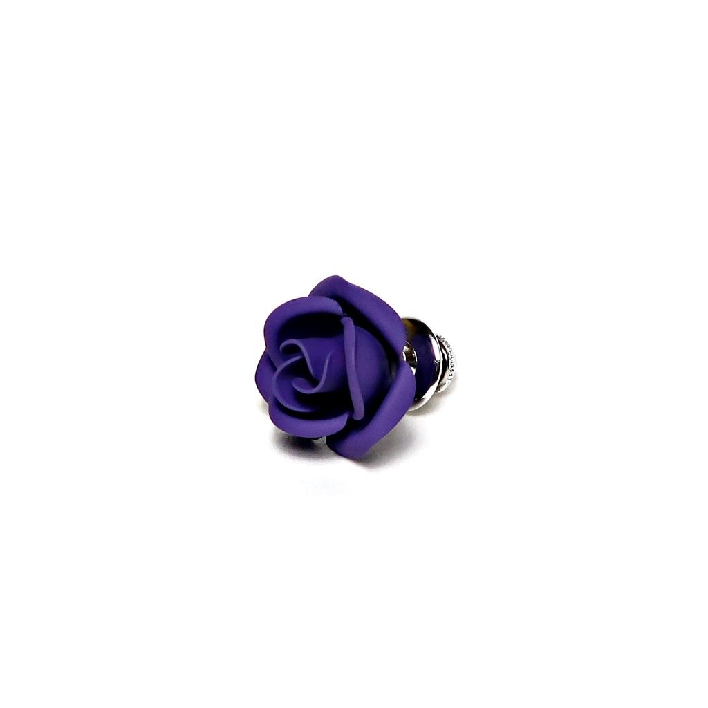 Lapel Pin Pin Rose MADE IN JAPAN [KIETH] Pins, Pins, Brooches, Badges, Flower, Purple,