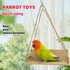 Creative Interactive Bird Toy Funny Parrot Hanging Bed Bench-Style Bird Swing  Pet Entertainment