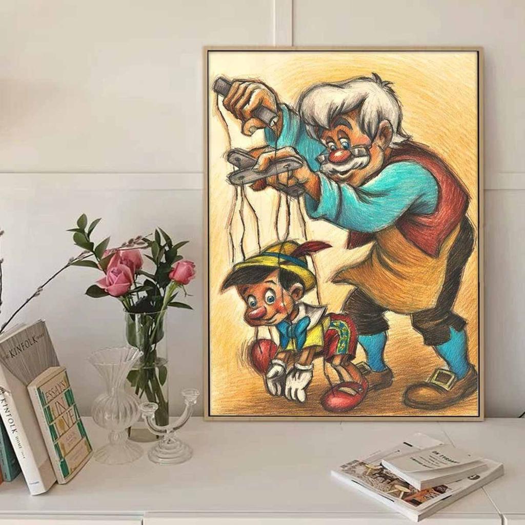 5D Diy Diamond Painting Marionette Full Drill Rhinestones Mosaic Embroidery Handmade Products Home Decor Gift