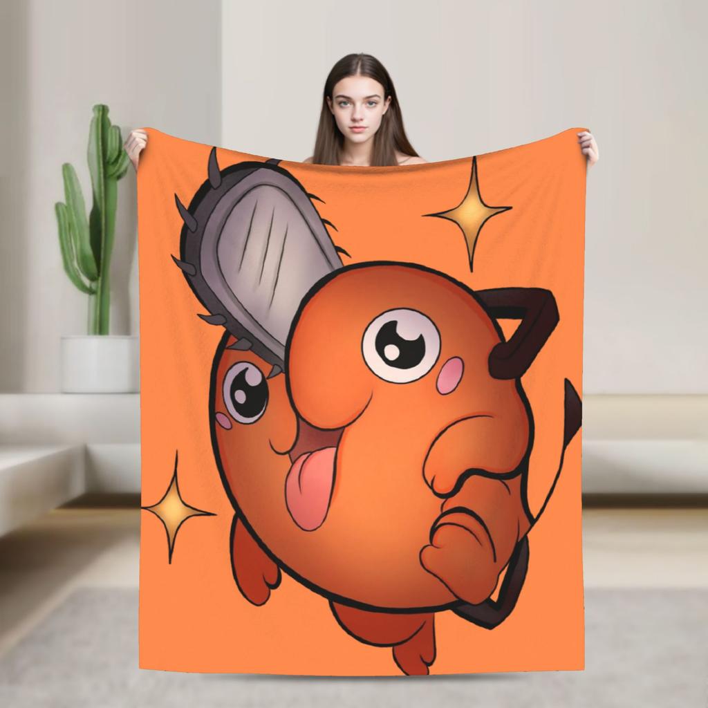 Chainsaw Man Reze Anime Blanket Quality Super Warm Throw Blanket Winter Travel Home Decor Fashion Bedspread