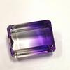 24 Ct Natural Bi Color Ametrine Certified Emerald Shape Faceted Gemstone