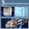 Double Turbine Leafless Fan & Humidifier: Mini Dual Tower, High Wind, USB-Powered, Humidifying Spray
